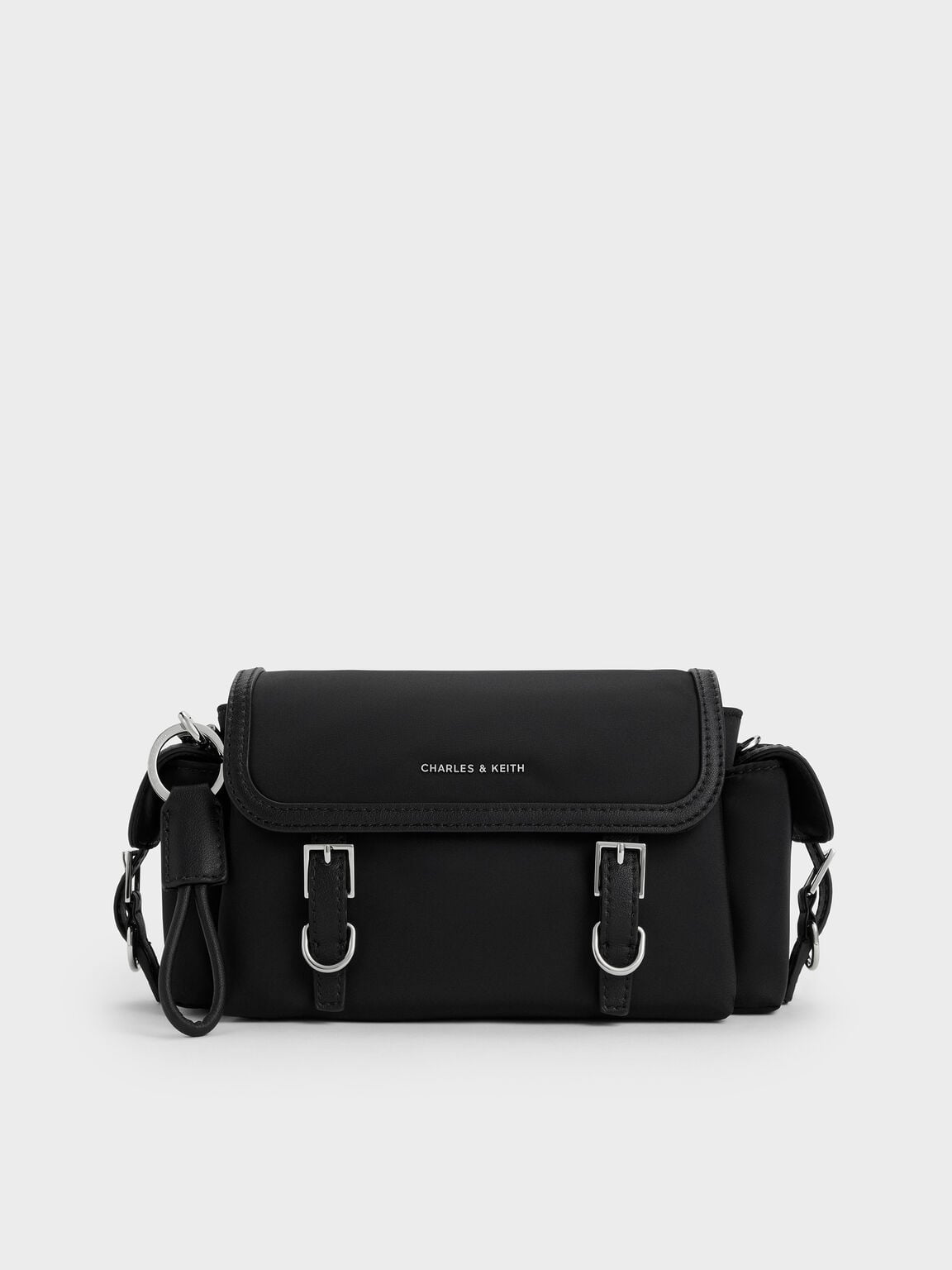 Levy Nylon Buckled Crossbody Bag