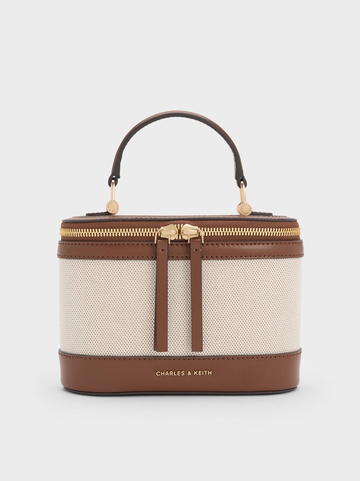 Enola Canvas Top Handle Vanity Bag