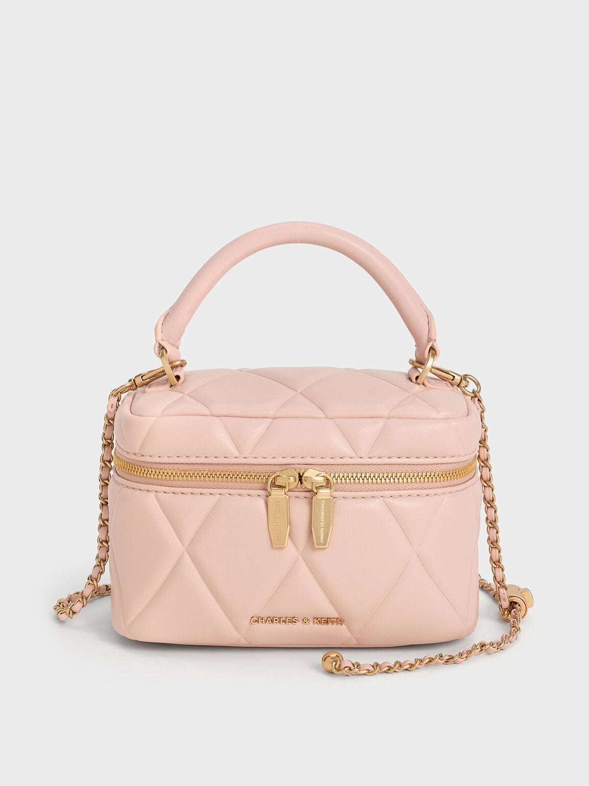 Arwen Quilted Top Handle Vanity Bag